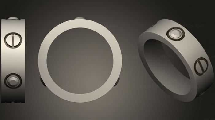 Ювелирные перстни и кольца (Кольцо 189, JVLRP_0671) 3D модель для ЧПУ станка
